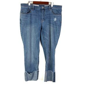 Anthropologie Pilcro Hyphen Rolled Raw Hem Jeans